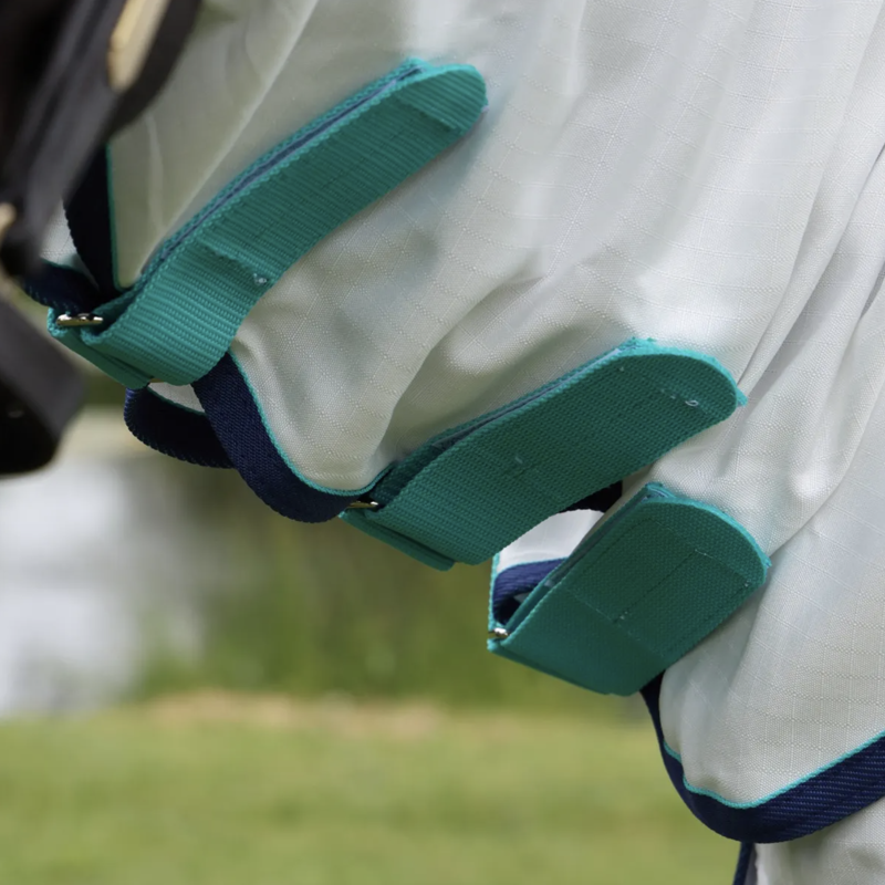 Shires Highlander Plus Sweet-Itch Combo Fly Rug in White-1